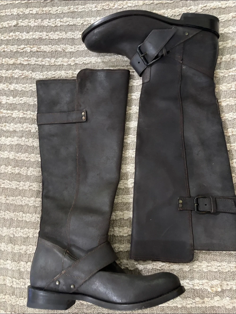 DV Dolce Vida Women's Dark Brown Knee-High Riding Boots Size 8